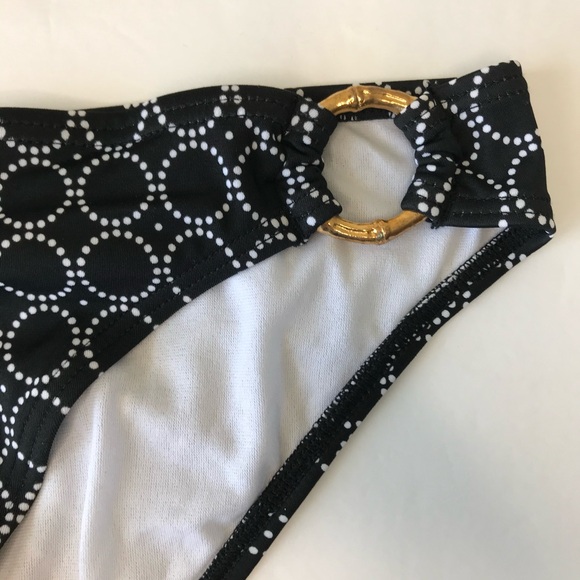 Island Soul Gold Ring Bikini Bottoms Size S - Picture 2 of 4